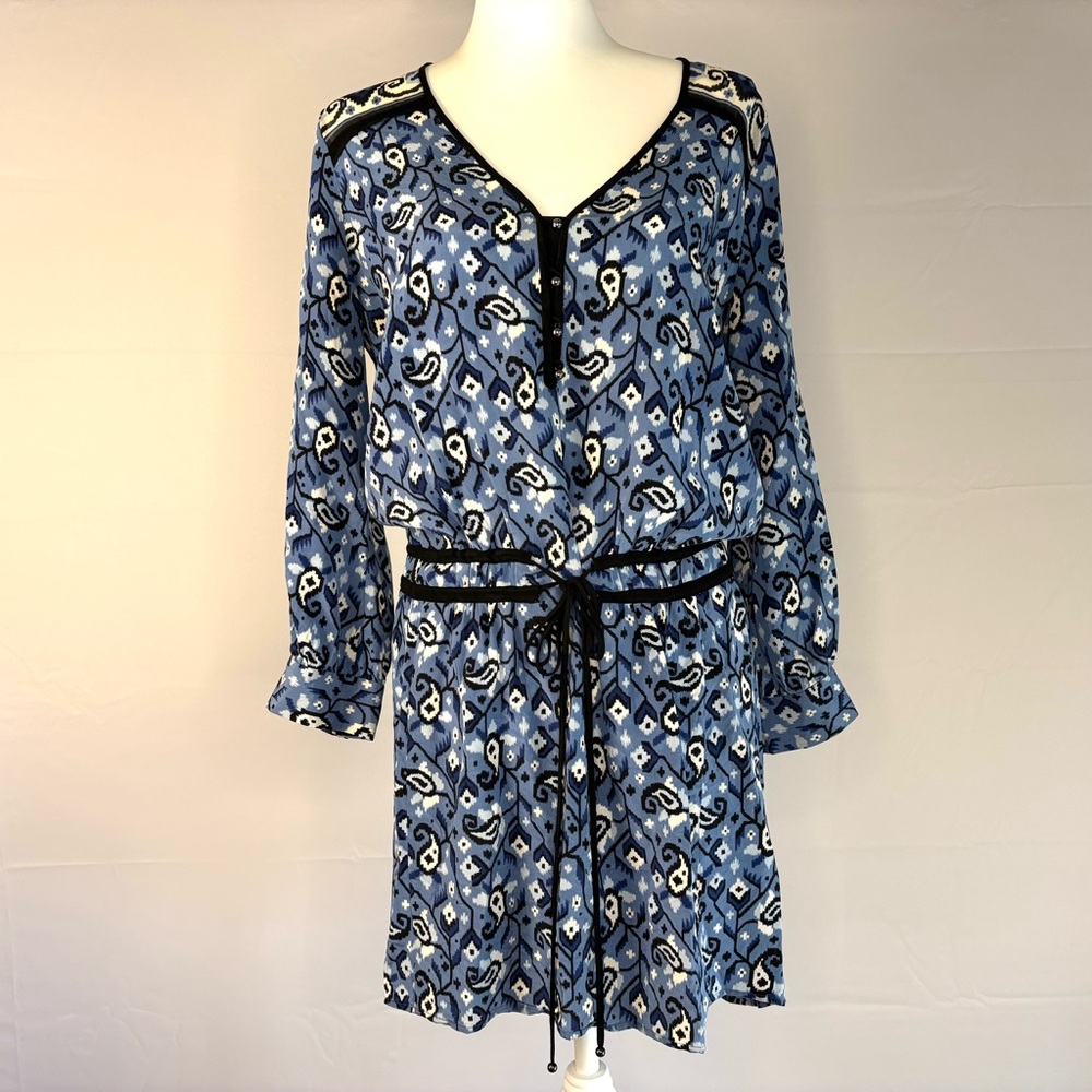 Veronica Beard 100% Silk Printed Dress • Blue • Size 6